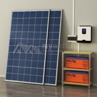 Комплект солнечных батарей 3кВт/300Ач/3,6кВт*ч в сутки "Комбинированная электростанция - 560"