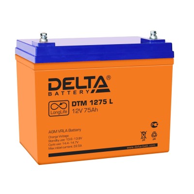AGM аккумулятор DELTA DTM 1275 L
