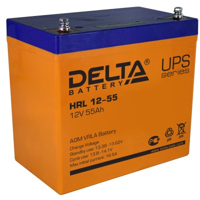 AGM аккумулятор DELTA HRL12-55